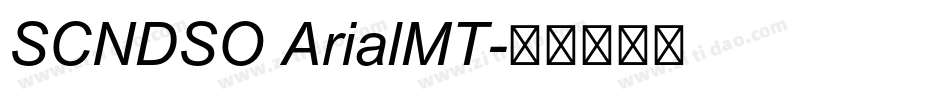 SCNDSO ArialMT字体转换
